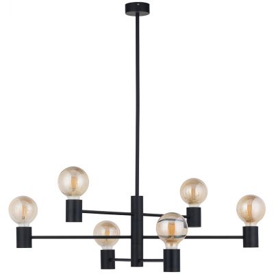 Nowodvorski Lighting Radius lampa wisząca 6x25 W czarna 7932