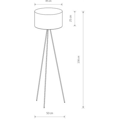 Nowodvorski Lighting Cadilac lampa stojąca 1x25 W czarna-złota 7991