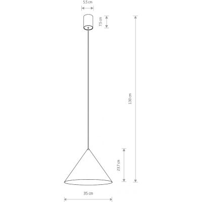 Nowodvorski Lighting Zenith lampa wisząca 1x20 W zielona 8003