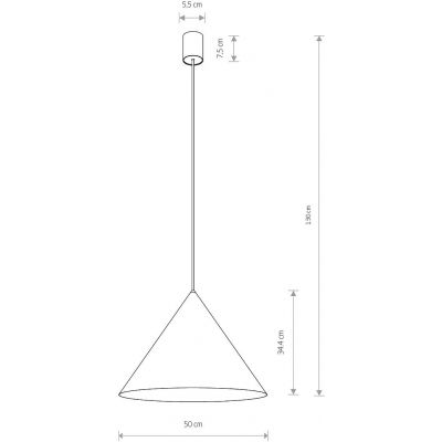 Nowodvorski Lighting Zenith lampa wisząca 1x20 W czarna 8005