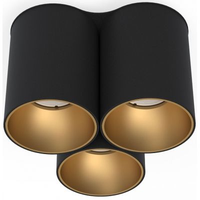 Nowodvorski Lighting Eye Tone III lampa podsufitowa 3x10W LED czarna/złota 8092