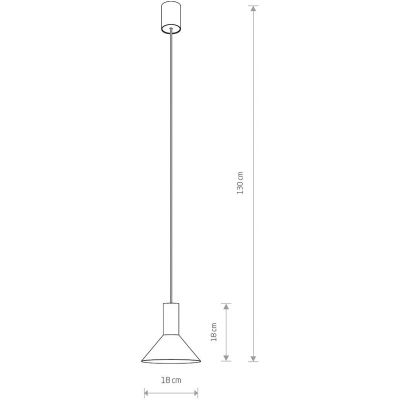 Nowodvorski Lighting Hermanos lampa wisząca 1x10 W czarna 8105