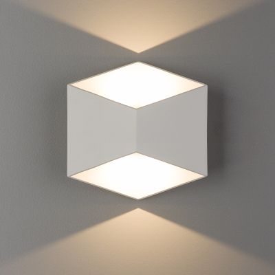 Nowodvorski Lighting Triangles kinkiet zewnętrzny 2x5W LED biały 8143