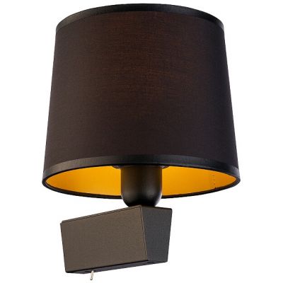 Nowodvorski Lighting Chillin kinkiet 1x10 W czarny-złoty 8197