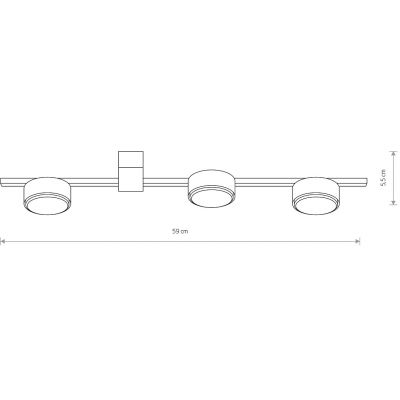 Nowodvorski Lighting Pills lampa podsufitowa 3x12 W czarna 8263