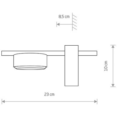 Nowodvorski Lighting Pills kinkiet 1x12 W czarny 8265