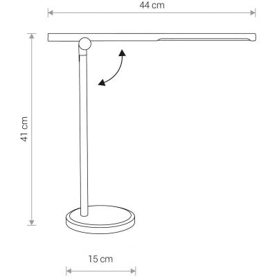 Nowodvorski Lighting Smart lampa biurkowa 1x8 W czarna-srebrna 8358