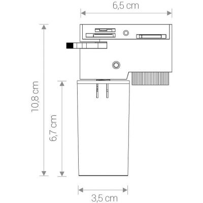 Nowodvorski Lighting Cameleon adapter do szynoprzewodu czarny 8360