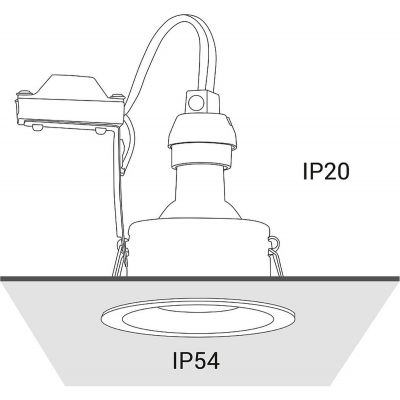 Nowodvorski Lighting Charlie lampa do zabudowy 1x15W czarna 8367