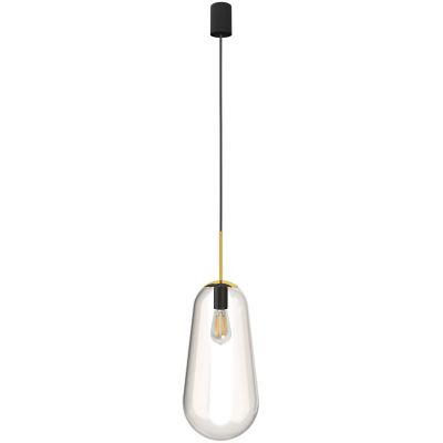 Nowodvorski Lighting Pear L lampa wisząca 1x40W czarny/mosiądz 8671