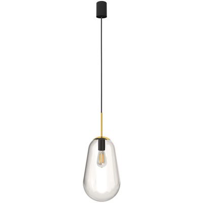 Nowodvorski Lighting Pear M lampa wisząca 1x40W czarny/mosiądz 8672