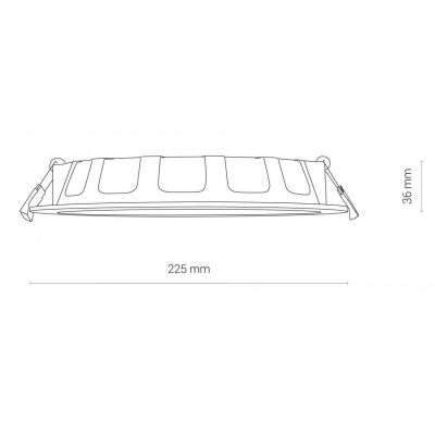 Nowodvorski Kos lampa do zabudowy 1x24 W biała 8775