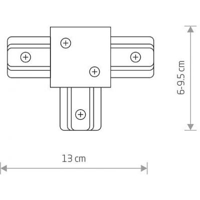 Nowodvorski Lighting Profile Recessed łącznik do szynoprzewodu czarny 8835