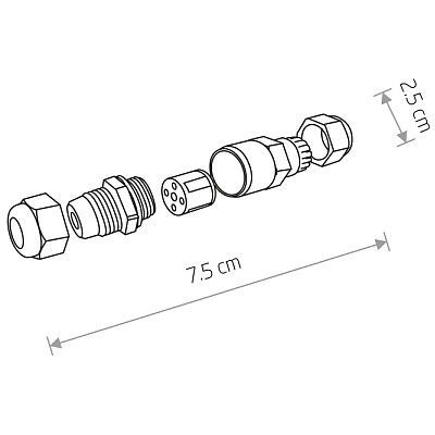Nowodvorski Lighting Waterproof złączka czarny 8845