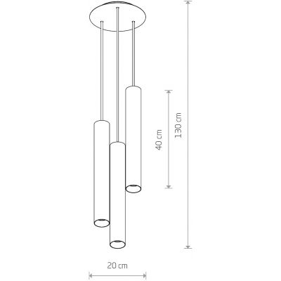 Nowodvorski Lighting Eye lampa wisząca 3x10 W biała 8916