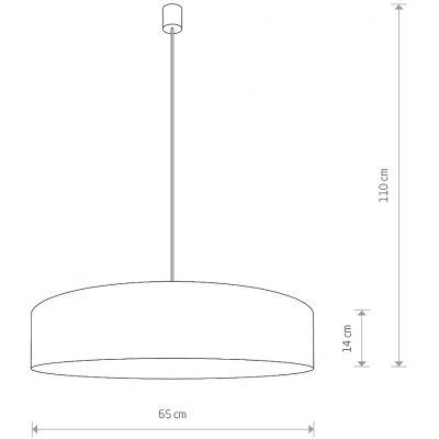 Nowodvorski Lighting Turda lampa wisząca 3x15 W biała-złota 8950