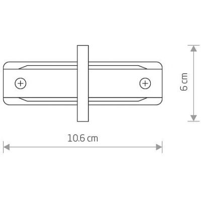 Nowodvorski Lighting Profile Recessed łącznik do szynoprzewodu biały 8967