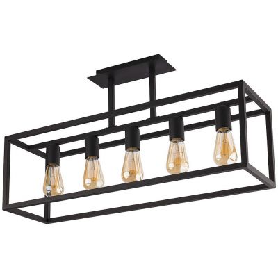 Nowodvorski Lighting Crate lampa wisząca 5x25 W czarna 9047