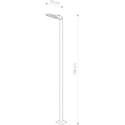 Nowodvorski Lighting Pathway M lampa stojąca zewnętrzna 1x24W LED czarna 9252