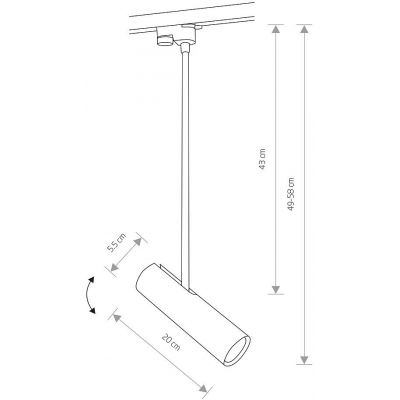 Nowodvorski Lighting Profile Eye Super A lampa do szynoprzewodów 1x10 W biały 9324
