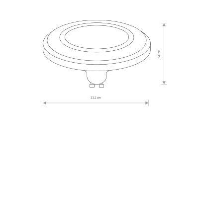 Nowodvorski Lighting Lens żarówka LED 1x9 W 3000 K GU10 biały 9345
