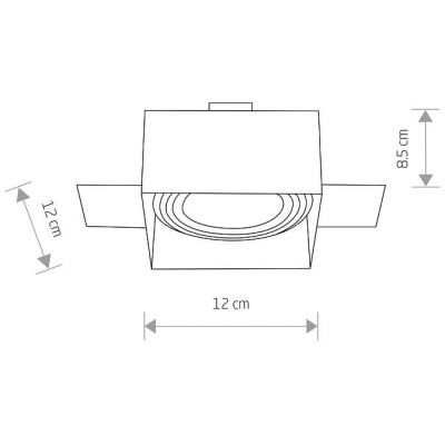 Nowodvorski Lighting Mod lampa do zabudowy 1x15 W biała 9408
