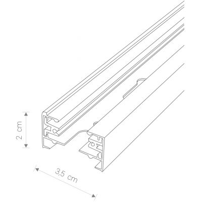 Nowodvorski Lighting Profile Track szynoprzewód 100 cm biały 9450