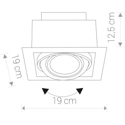 Nowodvorski Lighting Downlight lampa do zabudowy 1x75 W biała 9575