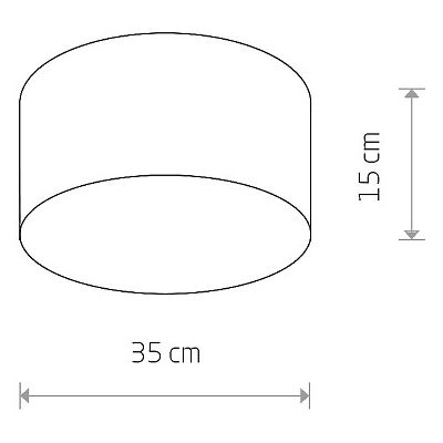 Nowodvorski Lighting Mist plafon 2x15 W biały-szary 9687