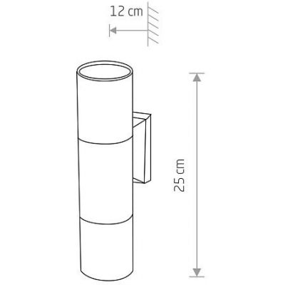 Nowodvorski Lighting Exe kinkiet zewnętrzny 2x10 W czarny 8330