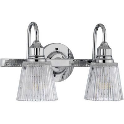 Quintiesse Addison kinkiet 2x3 W chrom-przezroczysty QN-ADDISON2-BATH