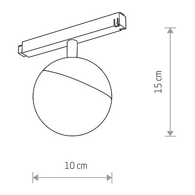 Nowodvorski Lighting LVM Lid LED lampa do szynoprzewodów 1x8 W czarny-biały 10647