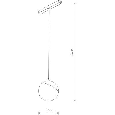 Nowodvorski Lighting LVM Lid LED lampa do szynoprzewodów 1x8 W czarny-biały 10648