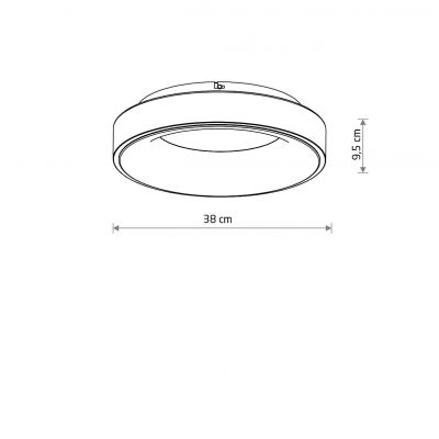 Nowodvorski Lighting Nikki Round LED plafon 1x32 W biały 11200