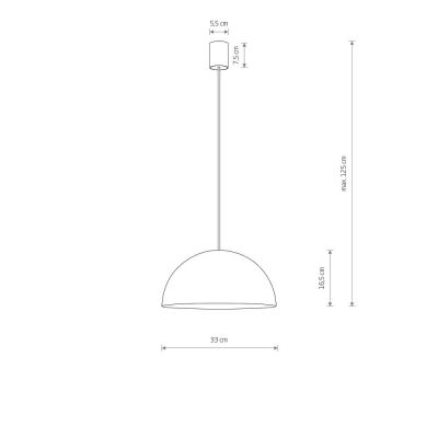 Nowodvorski Lighting Hemisphere lampa wisząca 1x25W rdzawy 6367