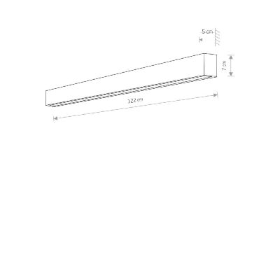 Nowodvorski Lighting Straight LED kinkiet 1x22 W czarny 7595