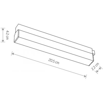 Nowodvorski Lighting LVM Line LED lampa do szynoprzewodów 1x9 W biały-czarny 10143