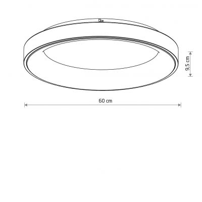 Nowodvorski Lighting Nikki Round LED plafon 1x60 W biały 11202