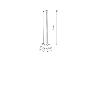 Nowodvorski Lighting Slit LED lampa stojąca 1x12 W czarna 11376