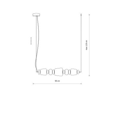 Nowodvorski Lighting Ceramic lampa wisząca 1x26 W szary/popielaty 11699