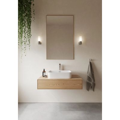 Nordlux Tangens kinkiet 1x40 W biały opal-stal szczotkowana 17131032