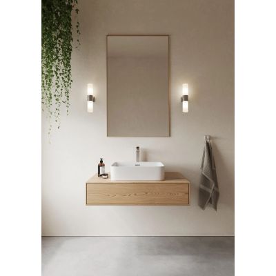 Nordlux Tangens kinkiet 2x25 W biały opal-stal szczotkowana 17141032