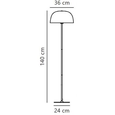 Nordlux Cera lampa stojąca 1x40 W stal 2010244033