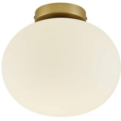 Nordlux Alton lampa podsufitowa 1x25W biały/mosiądz 2010506001