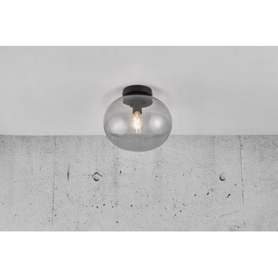 Nordlux Alton lampa podsufitowa 1x25W przydymiona/czarna 2010506047