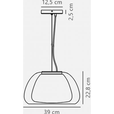 Nordlux Jelly lampa wisząca 1x40W opalowa biel 2010783001