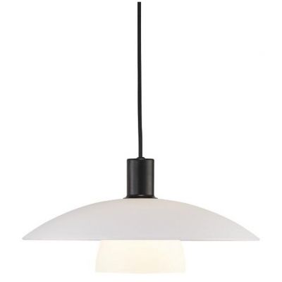 Outlet - Nordlux Verona lampa wisząca 1x40W biały/czarny 2010863001