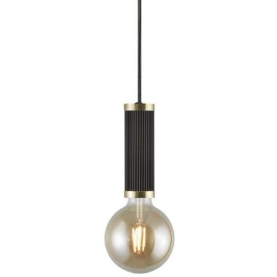 Outlet - Nordlux Galloway lampa wisząca 1x40W czarna/złota 2011053003