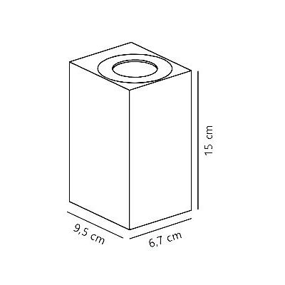 Nordlux Asbol Kubi kinkiet zewnętrzny 2x6,5 W czarny 2019071003