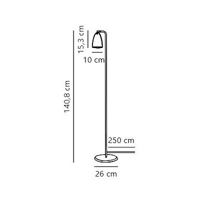 Nordlux Nexus lampa stojąca 1x6 W czarna 2020644003